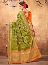 Green Patola Silk Woven Saree